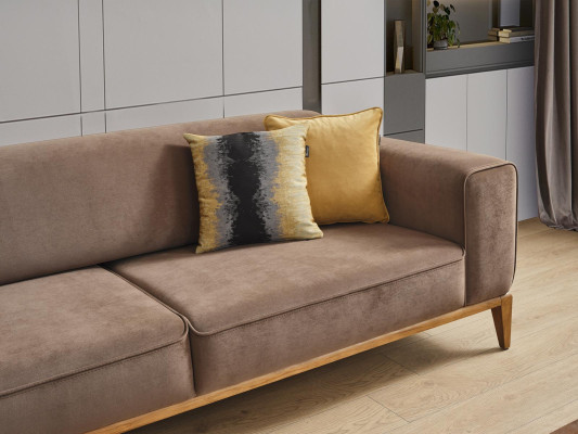 Sofa 3 Sitzer Stoff Dreisitzer Sofas Luxus Wohnzimmer Stil Moderne Couchen