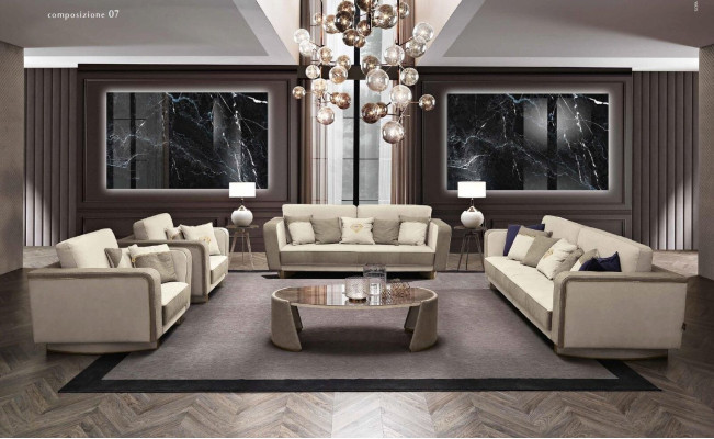 Sofagarnitur 3+2 Sitzer Set Design Sofas Polster Luxus Couchen Relax Moderne Neu