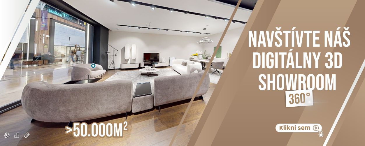 3D showroom – virtuálna prehliadka nábytku