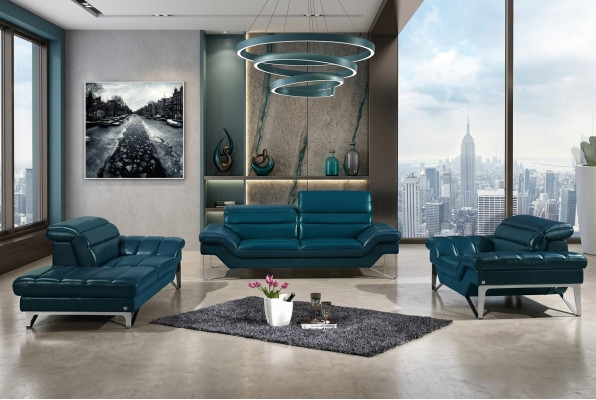 Sofagarnitur Leder Sofa Set 3+2 (ohne Sessel) Couch Sitz Polster Garnitur 994