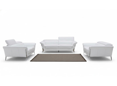 Sofagarnitur Leder Sofa Set 3+2 (ohne Sessel) Couch Sitz Polster Garnitur 1547