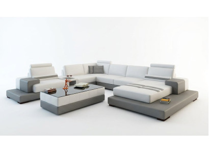 Wunderschöne XXL Leder Wohnlandschaft U Form Ecksofa Sofa Couch