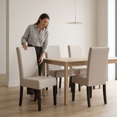 4x Stuhl Set Polster Sitz Stühle Garnitur Wartezimmer Kanzlei Praxis Lounge