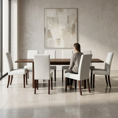 8x Stühle Stuhl Polster Design Lounge Club Sitz Lehn Garnitur Sessel Neu