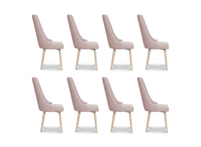 8x Stühle Stuhl Polster Modernes Set Design Lehn Garnitur Sessel Komplett Neu