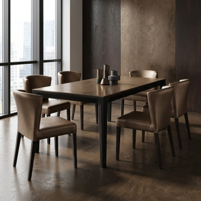 6x Stühle Stuhl Polster Design Lehn Garnitur Sessel Komplett Modernes Set