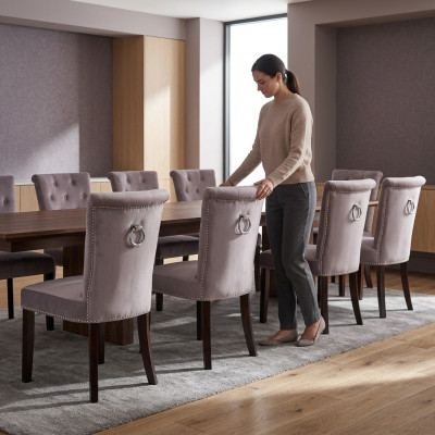 8x Polster Sitz Stühle Stuhl Seht Garnitur Sessel Lounge Club Set