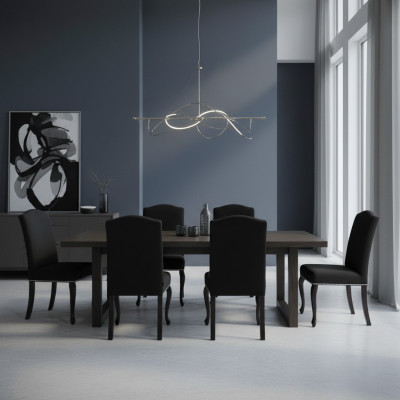 6x Design Polster Stuhl Garnitur Stühle Textil Sitz Komplett Set