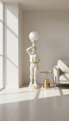 Design Leuchte Stehleuchte Lampe Lampen Leuchten Stand XXL Skulptur Figur Statue