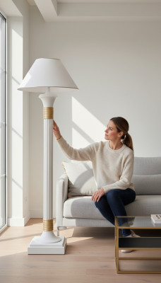 Klassische Standleuchte Leuchte Medusa Stehlampe Stehleuchte Lampe Lampen 158cm