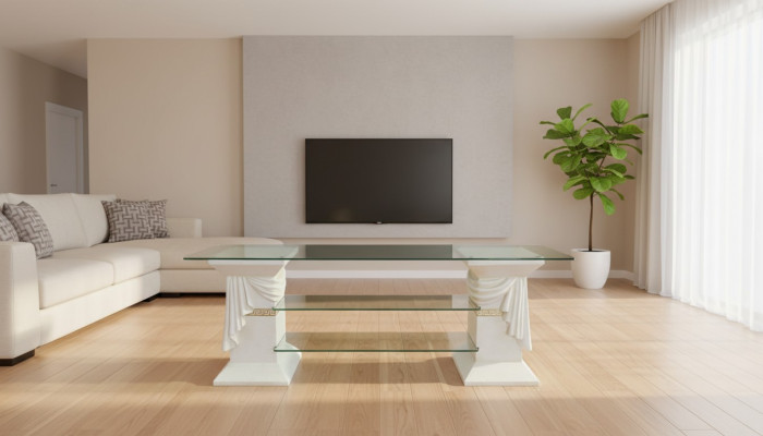 Klassische RTV Sideboard Fernseh Tisch Tische Tv Board Medusa Regal Vitrine