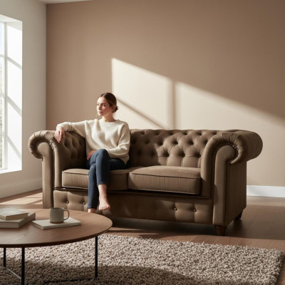 Chesterfield Sofagarnitur 3+2+1 Couch Polster Set Sofas Couchen Komplett Set