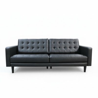 Design Moderne Chesterfield Garnitur Sofa Couch Polster Leder Garnituren 3+2 Neu