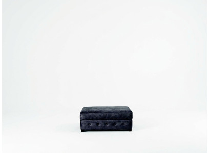 XXL Club Pufa Fußhocker Club Lounge Hocker Leder Ottoman Designer Textil
