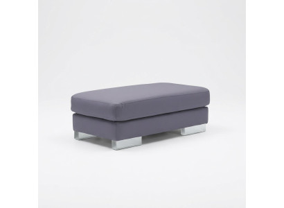 XXL Club Fußhocker Club Lounge Hocker Pufa Leder Ottoman Designer Textil