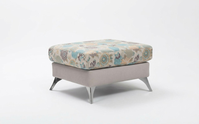 XXL Club Fußhocker Lounge Hocker Ottomane Pufa Leder Textil Ottoman