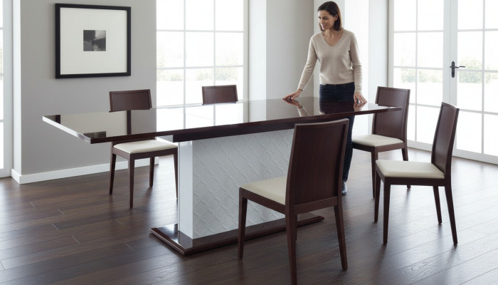 Design Klassiker Esstisch Tisch Holztisch Tische Hochglanz Wohnzimmer