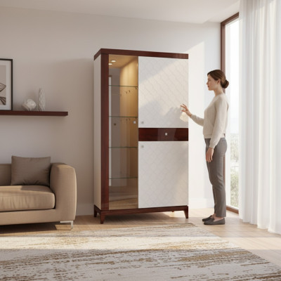 Moderne Design Vitrine Glasschrank Vitrinen Schrank Deko Schaukasten Regal