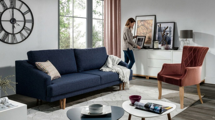 Stilvolles, sehr weiches, ultra komfortables Schlafsofa im modernen Stil