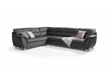 Wohnlandschaft Schlafsofa U Form Stoff Textil Sofa Couch Polster Eck