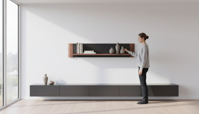 Ablage Hotel Stil Wohnzimmer Wand Regal Bücher Ablagen Schrank Regale