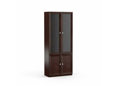 System Büro Möbel Vitrine Aktenschrank Klassischer Holz Schrank Regal