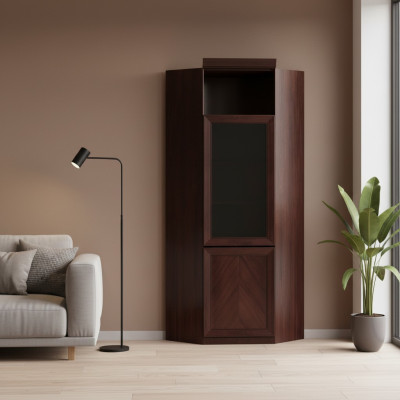 System Büro Bar Möbel Vitrine Aktenschrank Klassischer Holz Schrank