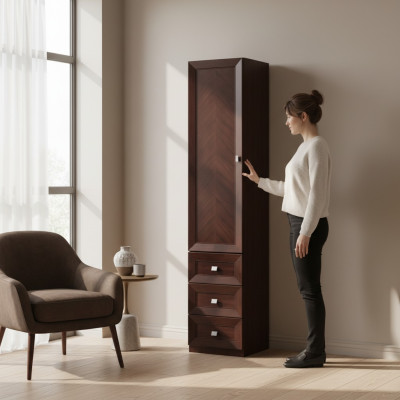 System Büro Möbel Vitrine Aktenschrank Regal Klassischer Holz Deko Schrank