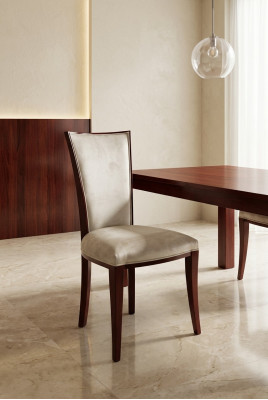 Designer Stuhl Sessel Königlicher Klassiker Stühle Polster Lehn Sitz Holz