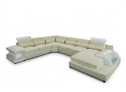 Ledersofa XXL Big Sofas Sofa Couch Couch Polster Ecksofa Wohnlandschaft Leder