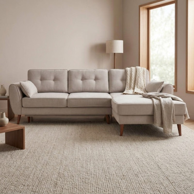 Design Schlafsofa Couch Sofa Polster Wohnzimmer Ecksofa Textl Stoff