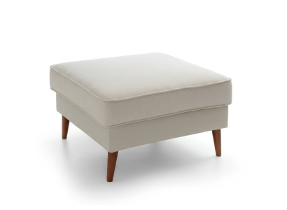XXL Club Fußhocker Lounge Hocker Ottomane Pufa Leder Textil Dekor Ottoman