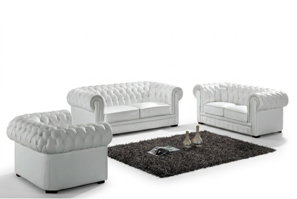 Chesterfield Sofagarnitur Klassiche Wonzimmer Couch Sofa Set Polster Garnitur