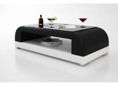 Sofatisch Glas Design Kaffee Tisch Wonzimmer Leder Couch Beistell Sofa