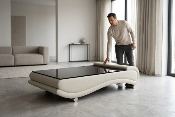Couchtisch Tisch Polster Design Glastisch Beistell Leder Sofa Couch Tische