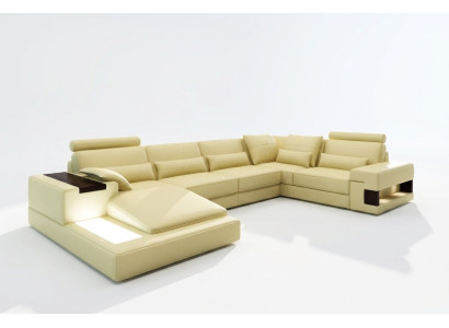 Moderne Designer Ecksofa U Form Wohnlandschaft Couch Sofas Polster