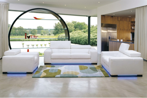XXL Big 3 Sitzer (ohne 2+1) Sofa Couch Polster Couchen Sofas Leder Sitz