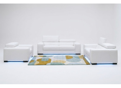 XXL Big 3 Sitzer (ohne 2+1) Sofa Couch Polster Couchen Sofas Leder Sitz