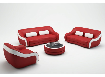 3 Sitzer (ohne 2+1) Sofa Couch Polster Couchen Sofas Leder Sitz Design