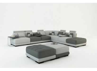 XXL Designer Wohnlandschaft Polster L Form Ecksofa Eck Garnitur Sofa