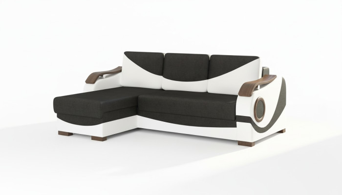 Design Ecksofa Perto Bettfunktion Couch Polster Textil Sofas Couchen Schlaf