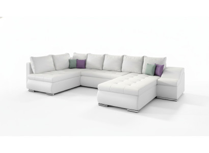 XXL Big Wohnlandschaft Couch Polster Ecksofa Sofa Couchen Sofas Textil Garnitur