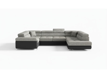 Design Ecksofa Schlafsofa Bettfunktion Couch Leder Polster Textil Sofas Neu 5625