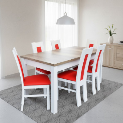 Tische Essgruppe Esszimmer Garnitur Tisch 6 Stühle Stuhl Set Holz