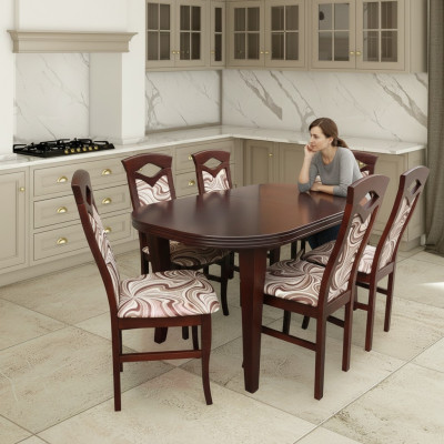 Esstisch Sitzgarnitur Tisch Stuhl Set Esszimmer Garnituren Design 6 Stühle