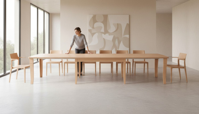 XXL Tisch 400cm Big Designer Konferenztisch Holztisch Tische Meeting