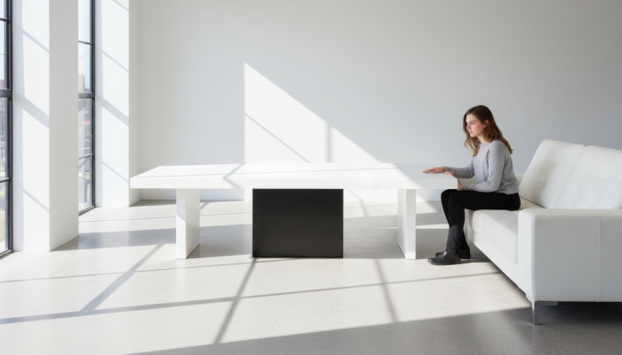 Moderner XXL Büro Konferenztisch Tische Esszimmer Holz Besprechungs