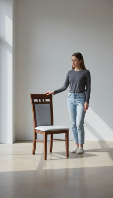Luxus Design Polster Massiv Holz Stuhl Büro Office Esszimmer Stühle Sitz