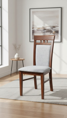 Luxus Design Polster Massiv Holz Stuhl Büro Office Esszimmer Stühle Sitz
