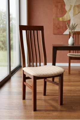 Luxus Design Polster Stuhl Stühle Sitz Lehn Büro Office Esszimmer Holz K5